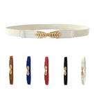 Пояс женский эластичный с бантом, широкийтонкий, 2021