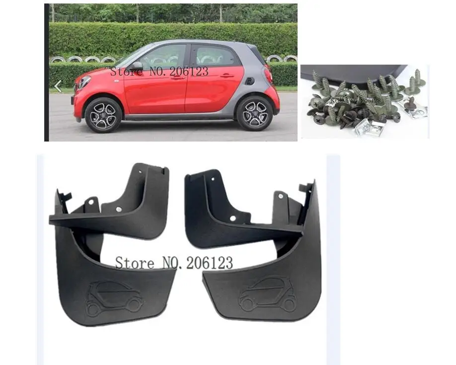 Брызговики для Benz Smart 453 forfour 2016 2017 2018 брызговики брызговиков автомобильные