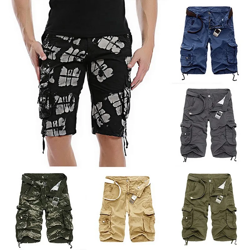 

Men Classic Tactical Shorts Upgraded Waterproof Quick Dry Multi-pocket Short Pants Outdoor Hunting Fishing Military Cargo Shorts