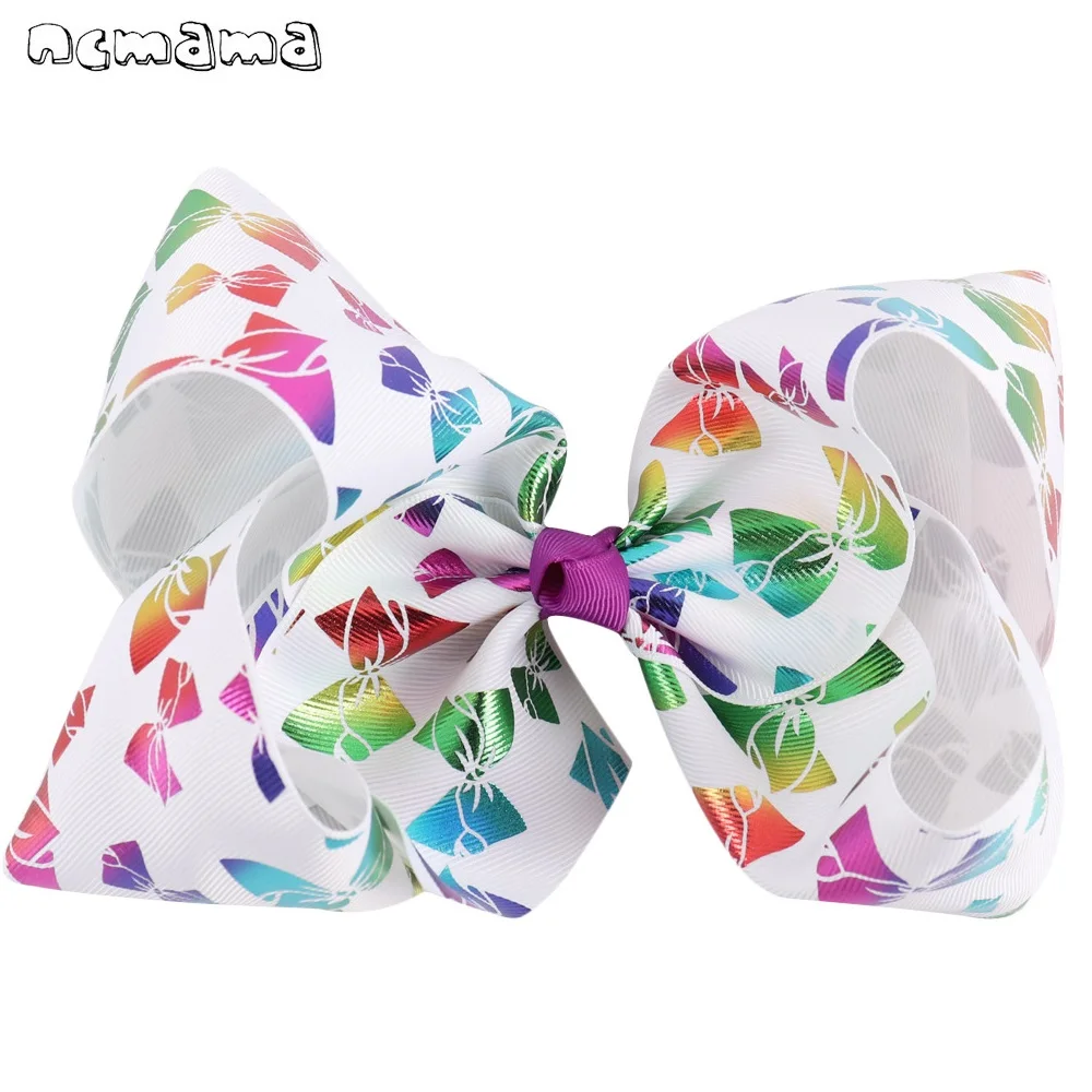 Банты для волос ncmama девочек корсажная лента банты 7 дюймов большие заколки на