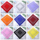 2 @ # платок с принтом платок унисекс хип-хоп черные повязки на запястье квадратные шарфы повязка для волос шейный шарф спортивные головные уборы