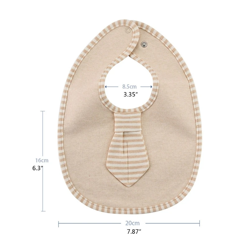 

Infant Solid Color Bib Cravat Feeding Burp Cloth Three-layer Waterproof Comfortable Cotton Saliva Towel for 0-36M