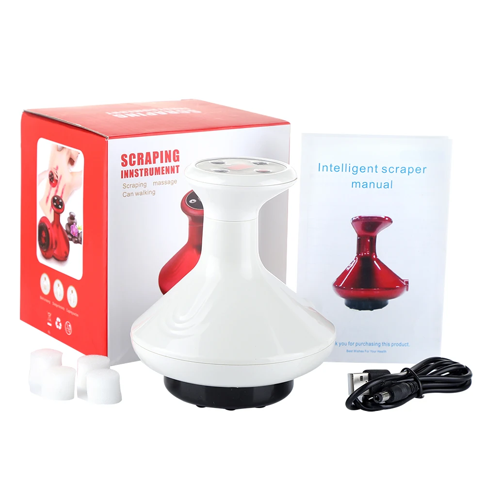 

Electric Cupping Anti Cellulite Massager Vacuum Suction Cups Heating Therapy Guasha Scraping Fat Burner Slimming Body Massagers