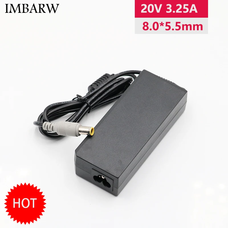 

20V 3.25A 65W AC Laptop Power Charger Adapter For Lenovo B490 B590 V580 E40 SL400 SL410K E420 R400 R61 X60S X60T