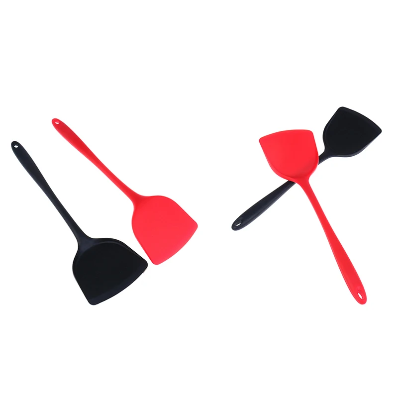 1pcs Household Food Grade Silicone Shovel Non-stick Cooking Heat-resistant Spoon Spatula High Temperature