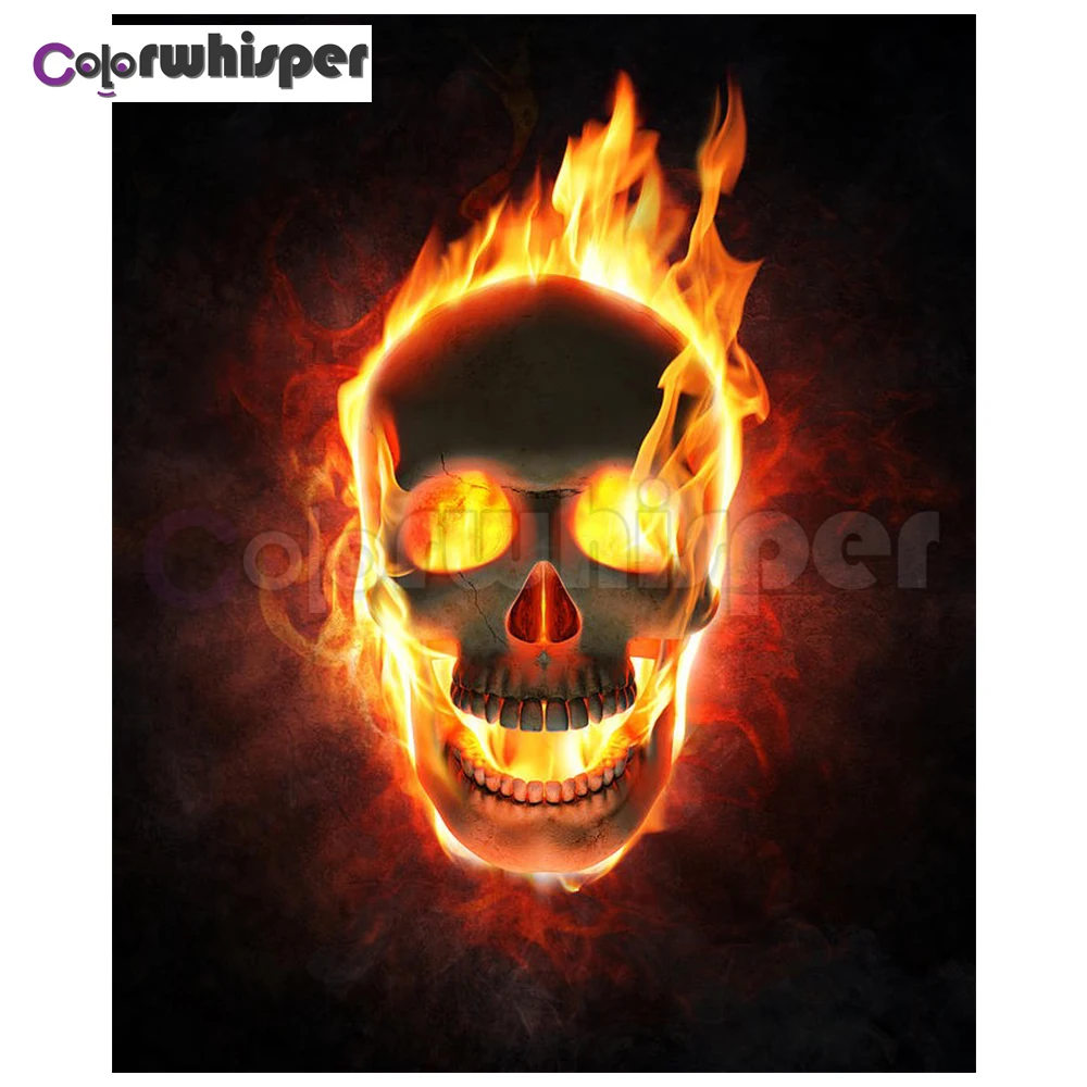 

Diamond Painting Full Square/Round Drill Skull 5D Daimond Painting Embroidery Cross Stitch Mosaic Crystal Picture Wall Art Z2022
