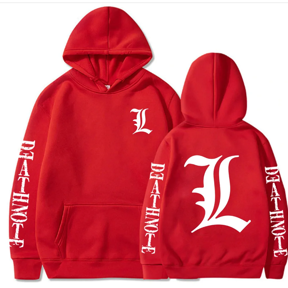 Толстовка мужская оверсайз с капюшоном Death Note худи унисекс японским аниме