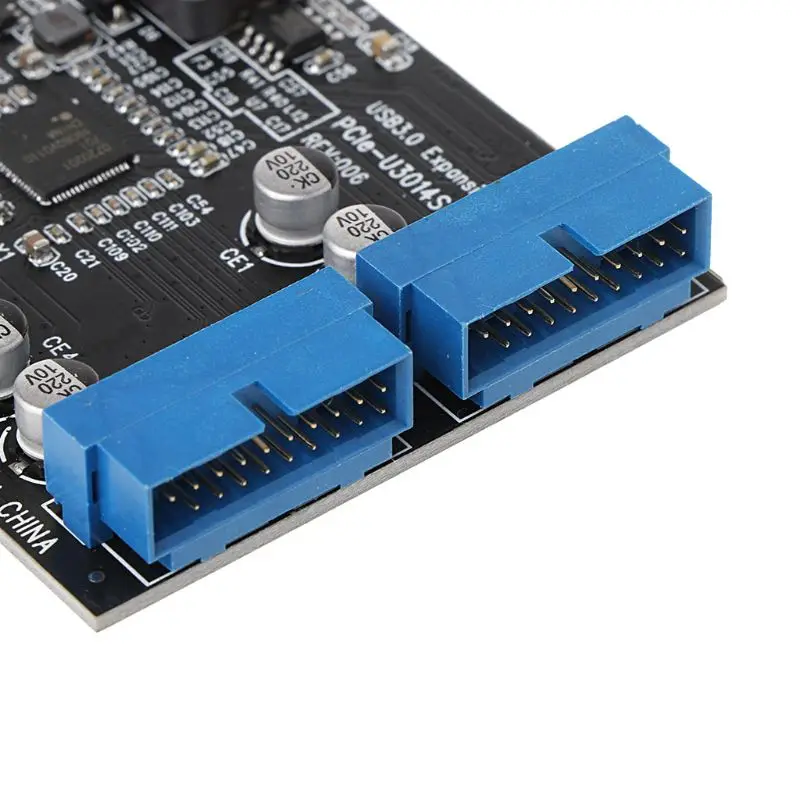 2 Порты и разъёмы 19Pin USB 3,0 карта PCI-e для внутреннего 20Pin Порты мужской PCI eэкспресс-адаптер