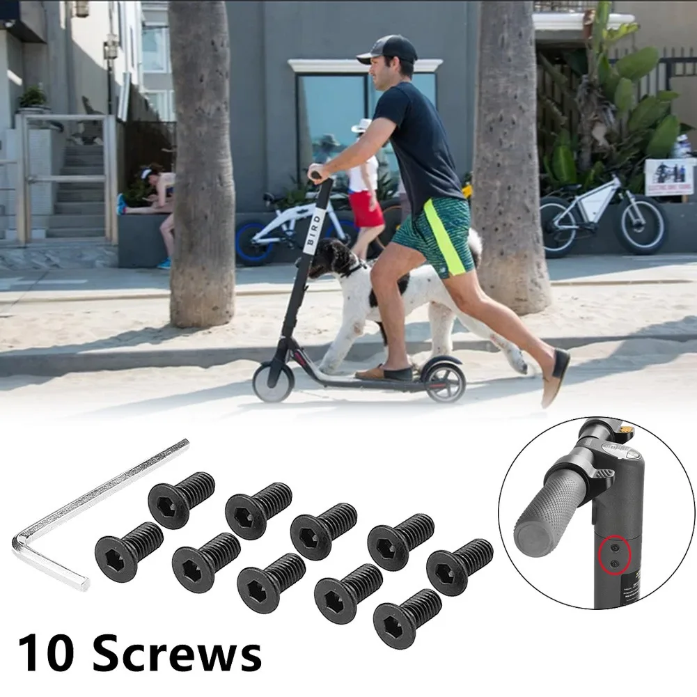 Screws With Wrench For Ninebot Es1 Es2 Es4 Electric Scooter Pole To Base Mounting Screwsbolts Kit Repair Tools | Спорт и развлечения