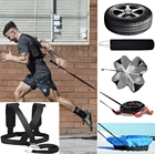 Упряжка для саней, тренировочный тренажер для сопротивления и помощи, набор упряжек для физических тренировок, улучшение скорости и прочности стемины