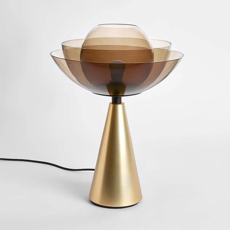 

Nordic Modern Art Glass Lampshade E27 Table Lamp Bedroom Nightstand Dining Light Bar Table Lamps Living Room Light Fixtures