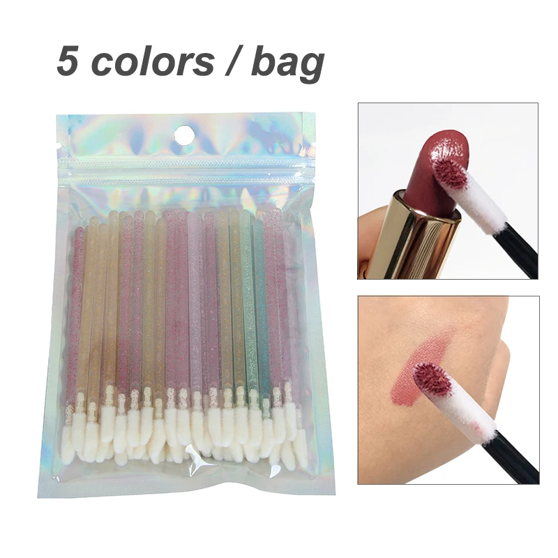 Ful Eyelash Extension Micro Brush Spoolie Makeup Tool Glitter Mascara Wands Eyebrow Lip Brush