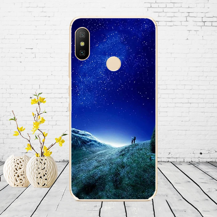 F55 Силиконовый чехол для Xiaomi mi A2 LITE, чехол с полной защитой, мягкая задняя крышка из ТПУ, чехол для телефона s для Xio mi A2 LITE, бампер - Цвет: F55