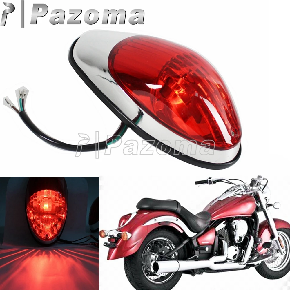 

12 В задний стоп-сигнал мотоцикла, задний ходовой фонарь для Honda Shadow Aero Kawasaki Vulcan Yamaha V-Star Suzuki Boulevard, задний фонарь