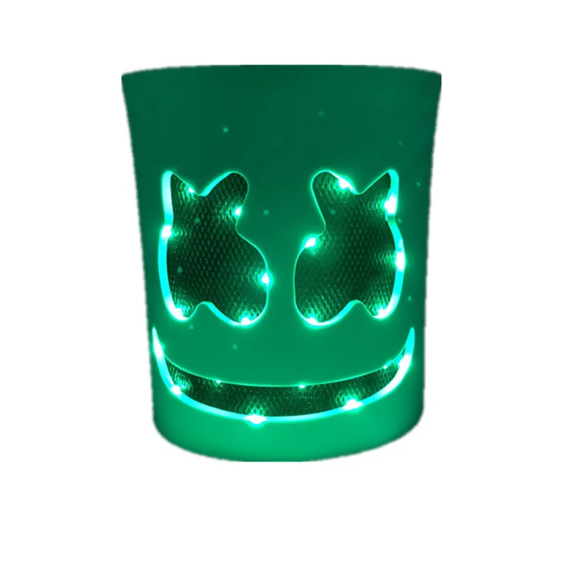 DIY EVA DJ светодиодный светящийся шлем маска косплей реквизит маска для Хэллоуина полное лицо косплей реквизит Хэллоуин вечерние барные маски