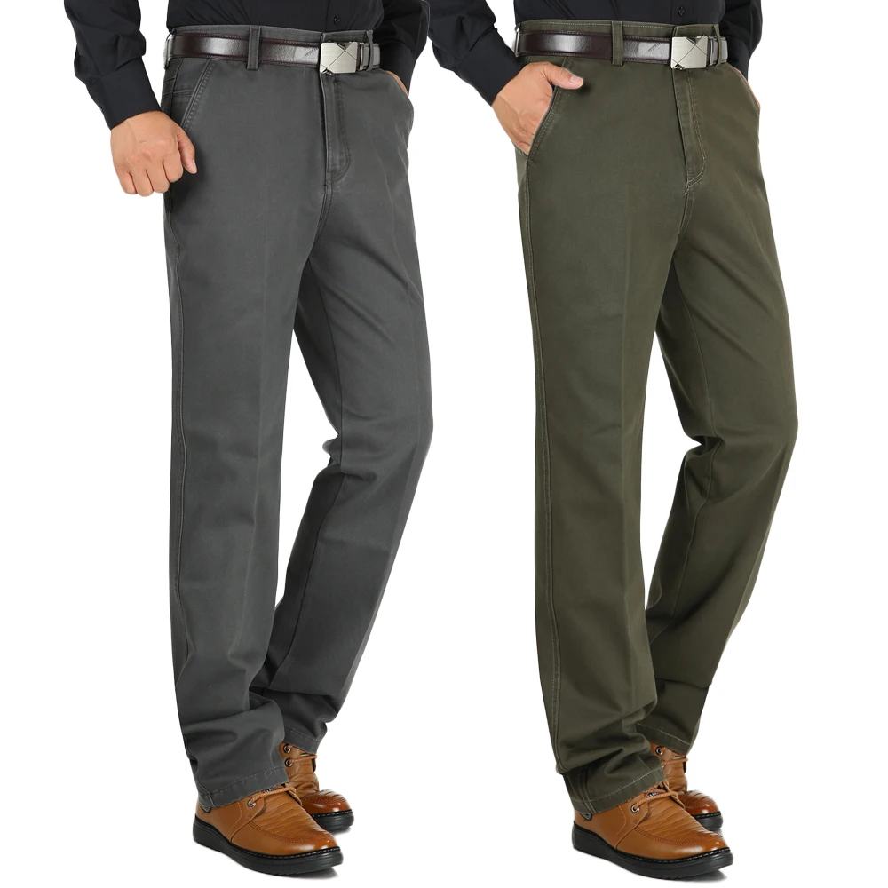 Mu Yuan Yang высококачественные хлопковые мужские повседневные брюки 2020 Осень-зима