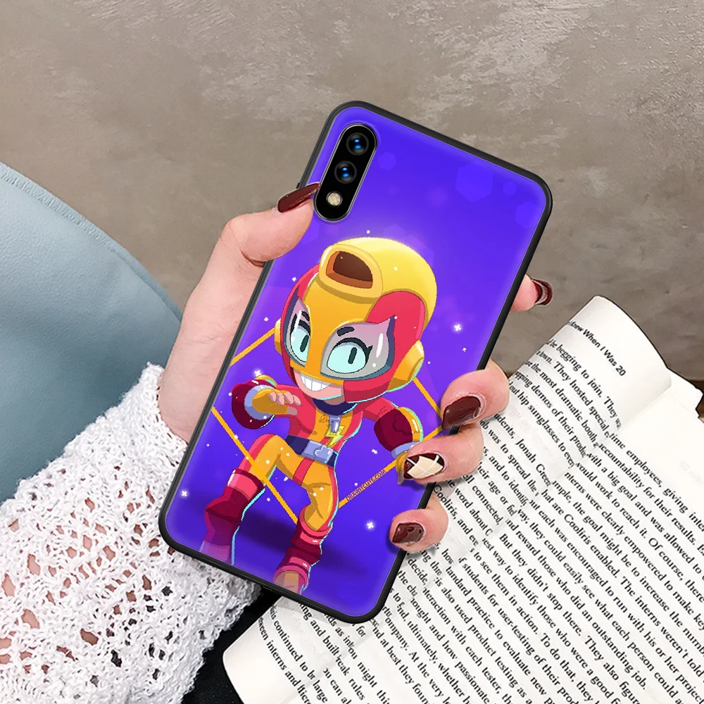 

Cartoon cute stars Phone Case For Huawei Honor 6A 7A 7C 8 8A 8X 9 9X 10 10i 20 Lite Pro Play black Cover Silicone Waterproof Tpu