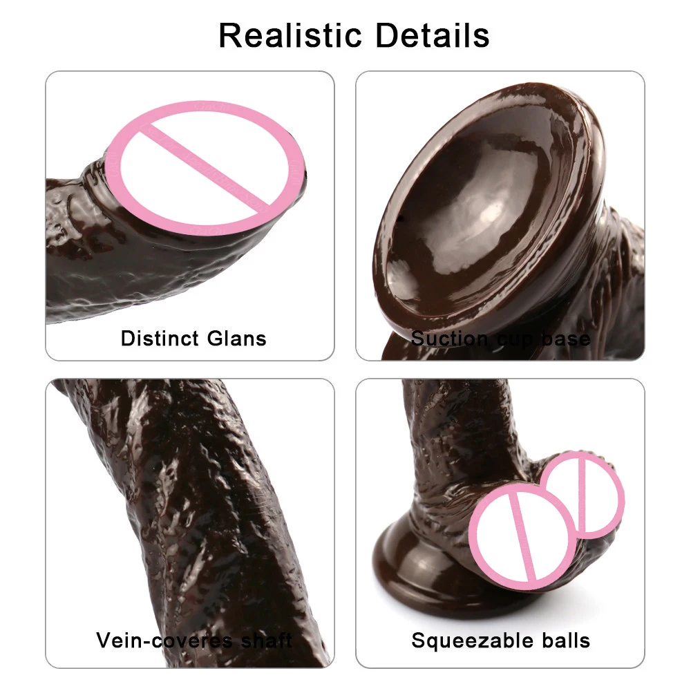 Игрушки для взрослых GaGu реалистичный дилдо секса анальная пробка без вибратора