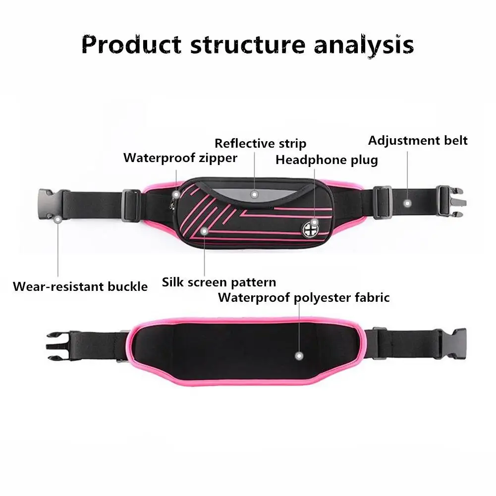 Водонепроницаемые спортивные сумки hobbyline для бега телефона поясные чехол