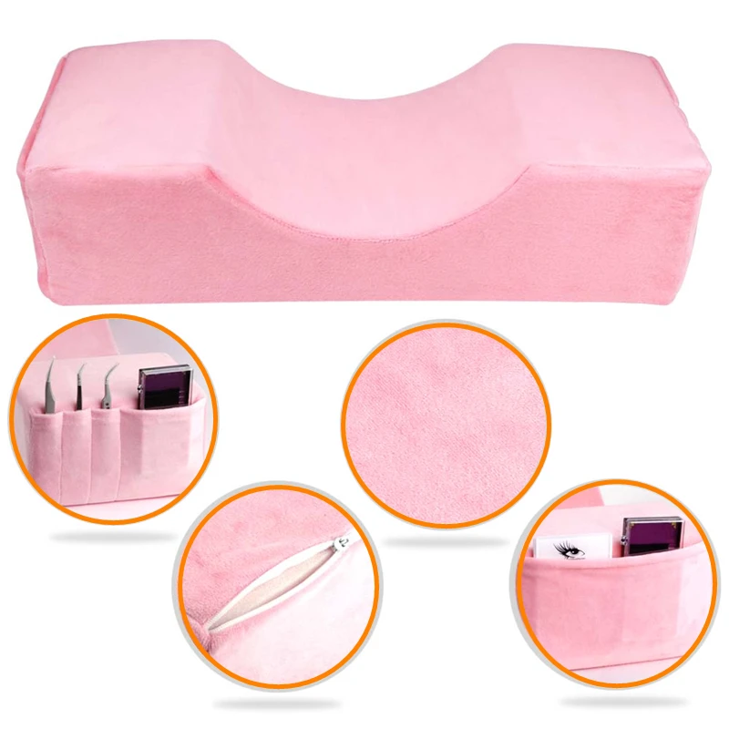 

Professional Lash Pillow Neck Support Eyelash Pillow Soft Grafting Eyelashes Memory Foam Eyelash Extension Pillow Makeup Salon