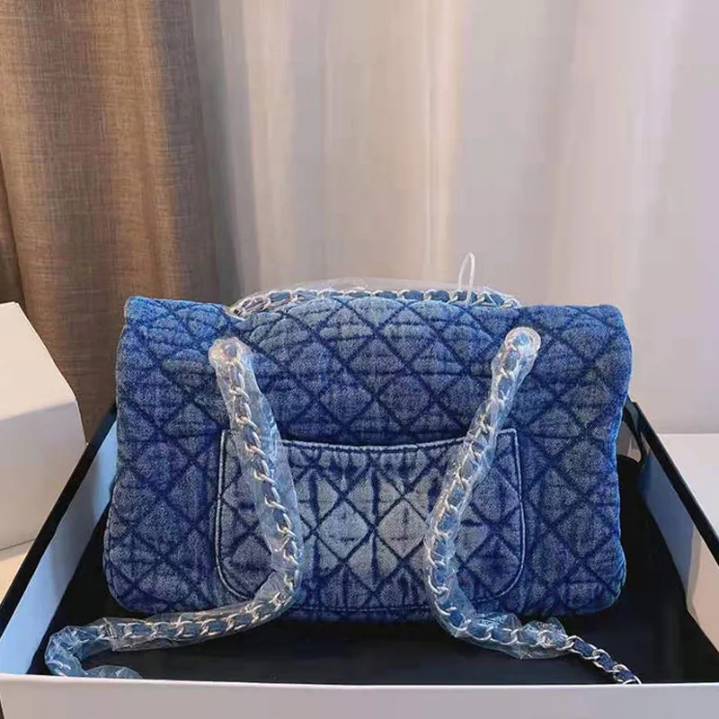 

Denim Luxury Crossbody Bags for Women Messenger Bags Designer Handbags Vintage Female Shoulder Bag Flap Designer Tote Bag