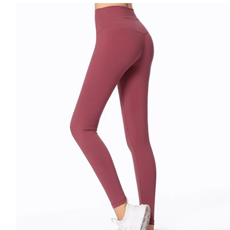 Женские спортивные Леггинсы с высокой талией женские штаны для йоги нейлоновые