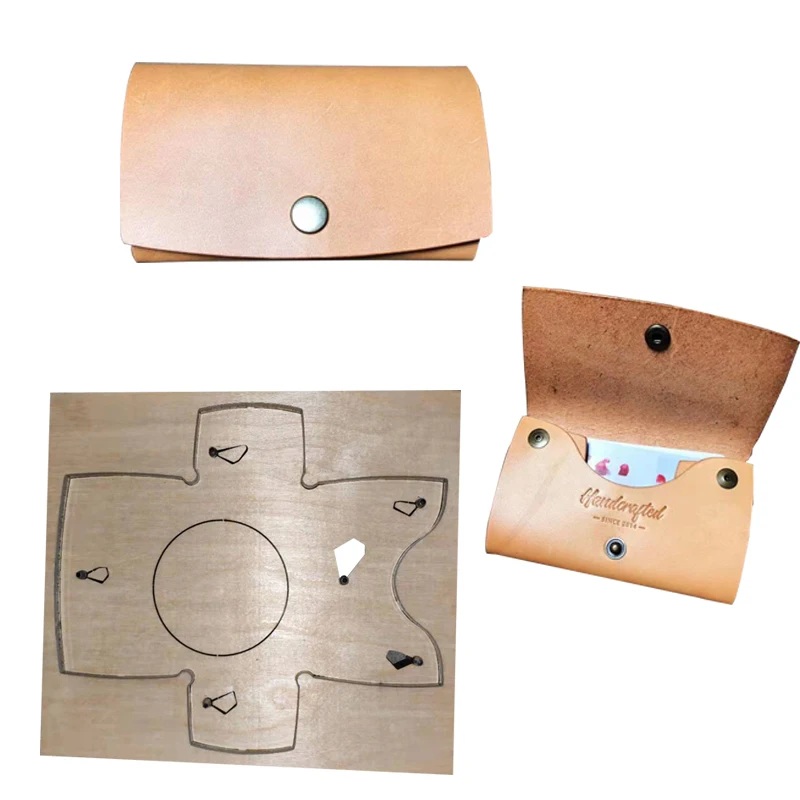 2 шт./компл. японское стальное лезвие сделай сам кожаный держатель для карт монета