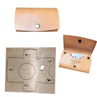 2 шт.компл., японское стальное лезвие, сделай сам, кожаный держатель для карт, монета, сумка для высечки, ручной инструмент