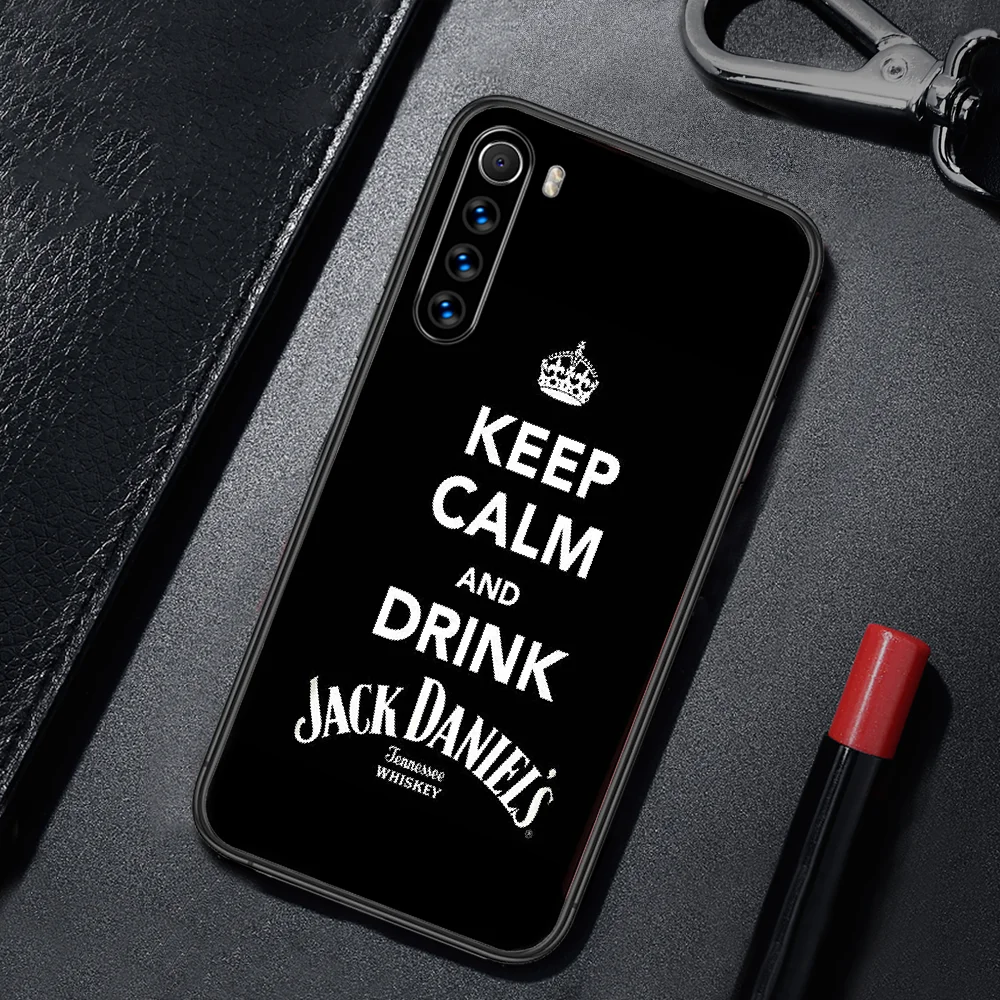 

Jack Whiskey DANIELS Alcohol Phone Case For Xiaomi Redmi Note 7 8 8T 9 9S 4X 7 7A 9A K30 Pro Ultra black Cover Painting Funda