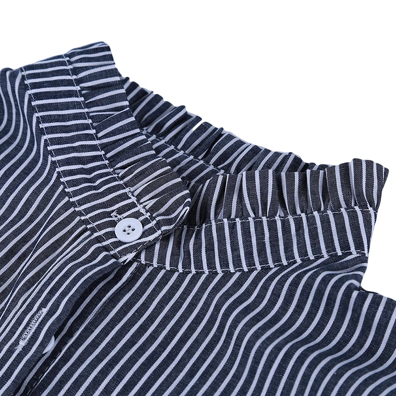 Женская рубашка с полуобманкой Модная хлопковая оборками съемный ложный