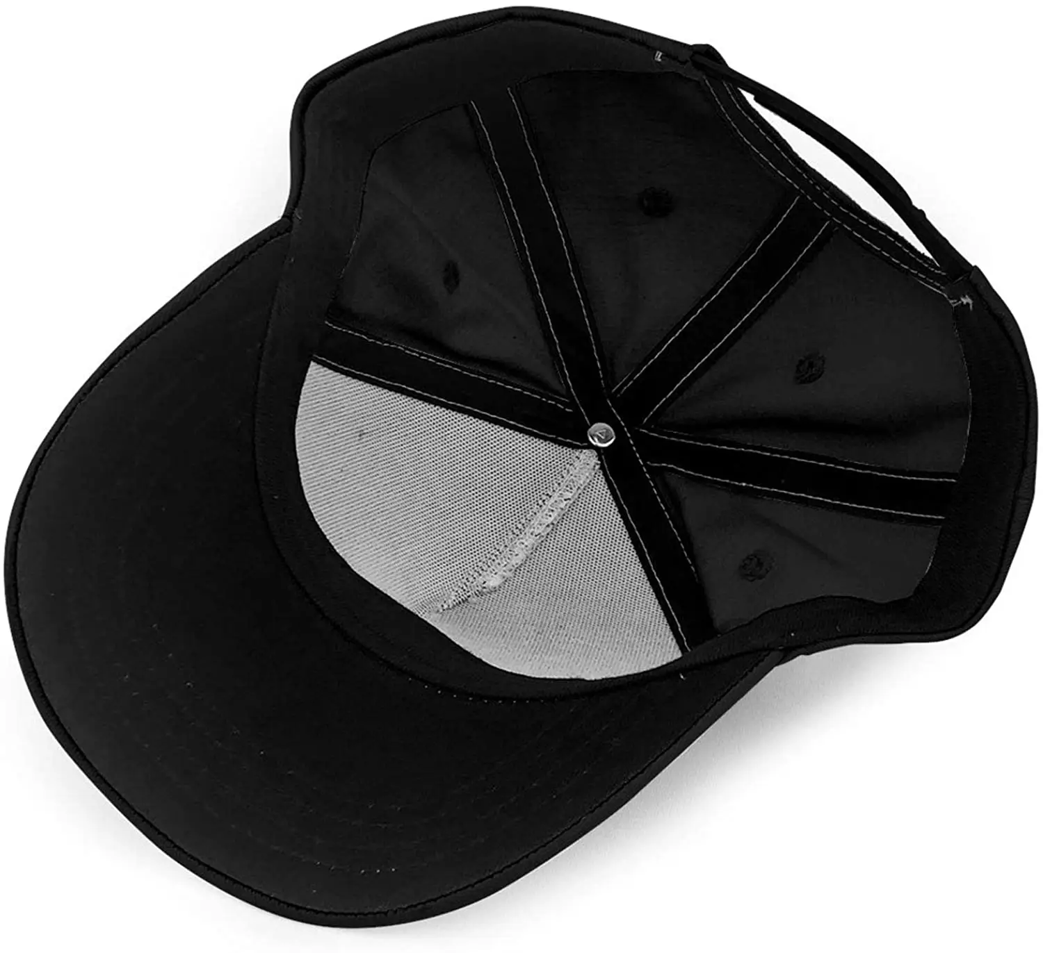 

Cat Fish Bone Adjustable Baseball Caps Vintage Sandwich Hat Sandwich Cap Peaked Trucker Black