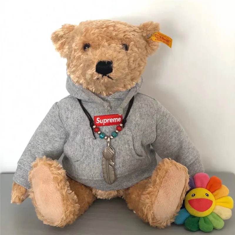 Плюшевый медведь в свитере модная Фирменная кукла с капюшоном виде медведя |
