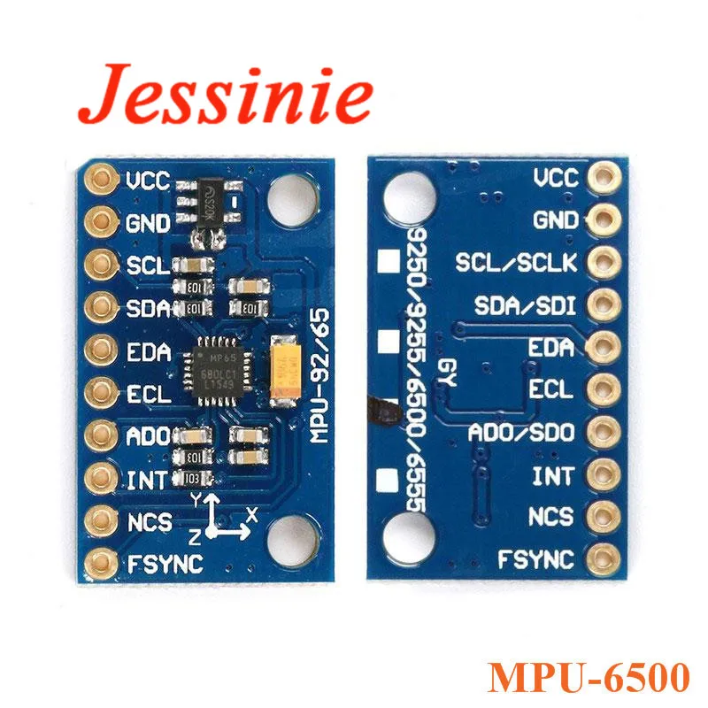 Межсоединений интегральных схем I2C SPI MPU6500 MPU-6500 6-осевой гироскоп Модуль датчика
