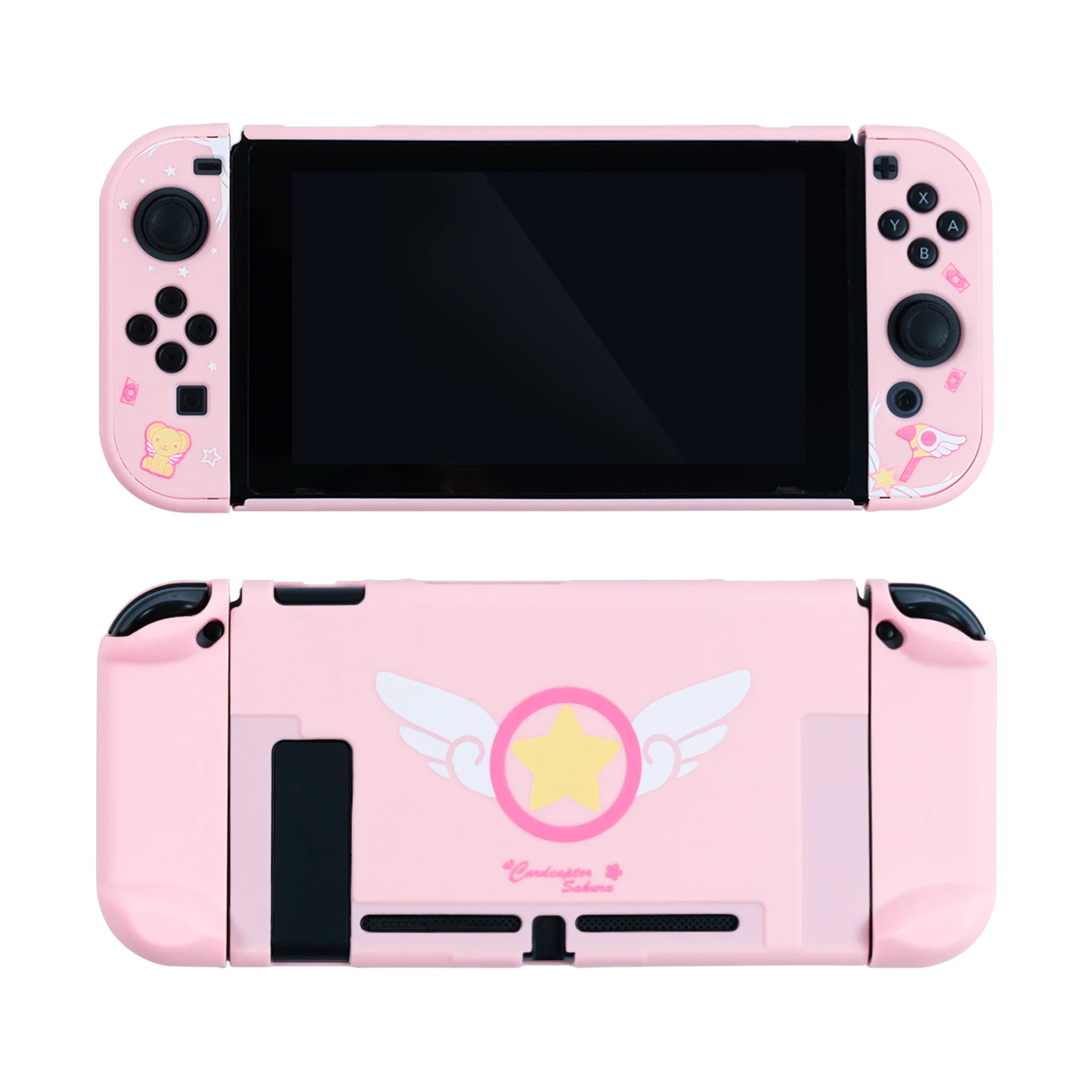 Чехол MONCON Nintendo Switch ДЛЯ NS крутая фиолетовая задняя крышка с рисунком огня для
