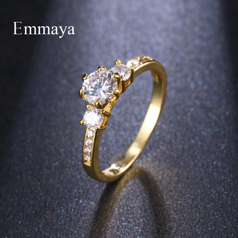 Emmaya Новые блестящие ювелирные изделия для женщин очаровательное кольцо с