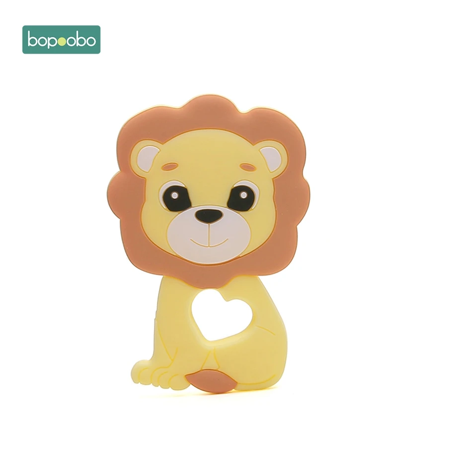 Candy Yellow Lion Bopoobo 1 шт., детский прорезыватель, BPA бесплатно, силиконовый Прорезыватель для зубов, Прорезыватель зубов, силиконовый Прорезыватель зубов "Львенок", детский товар, силиконовый Прорезыватель - Цвет: Candy Yellow Lion