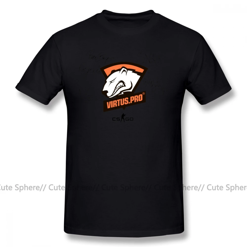 Virtus Pro футболка Virtus Pro подписанные футболисты футболка 100 хлопок мужская футболка оверсайз Повседневная футболка с забавным принтом