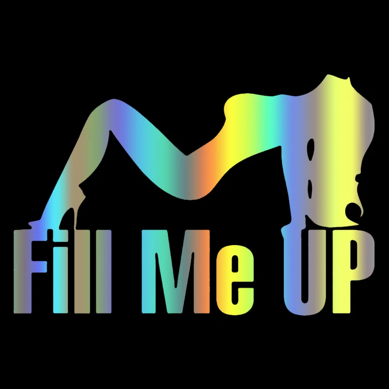 

CS-1704#15*10см наклейки на авто леди fill me up водонепроницаемые наклейки на машину наклейка для авто автонаклейка стикер этикеты винила наклейки с...