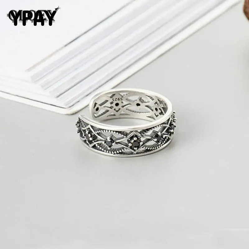 Женское кольцо из серебра 925 пробы с регулируемым геометрическим дизайном |