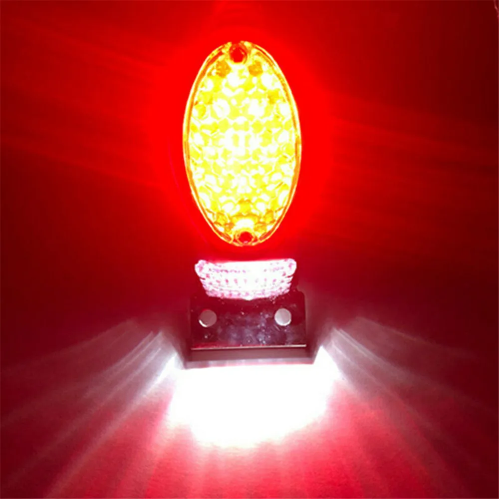 

Motorcycle LED Teardrop Taillight Brake Stop Lamp License Plate Light Bracket Universal for Harley Honda Yamaha Kawasaki Suzuki