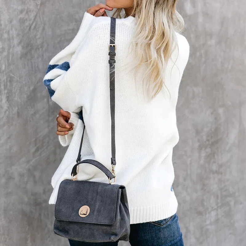 

2020 Stitching Knitted Pullover Women Winter Autumn Sweatshirts Sweaters(High Top Quality)Up to 50%OFF