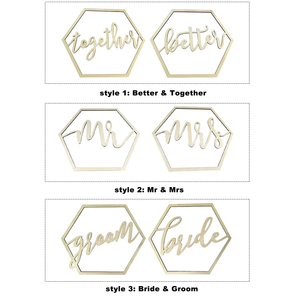 Деревянный баннер для стула стулья знак сделай сам свадебное украшение помолвка