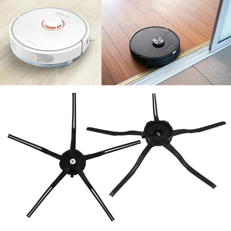 

Black 5-arm Side Brushes for Mi Robot Roborock E2 T6 Xiaowa Robot Vacuum Cleaner Replacement Accessories