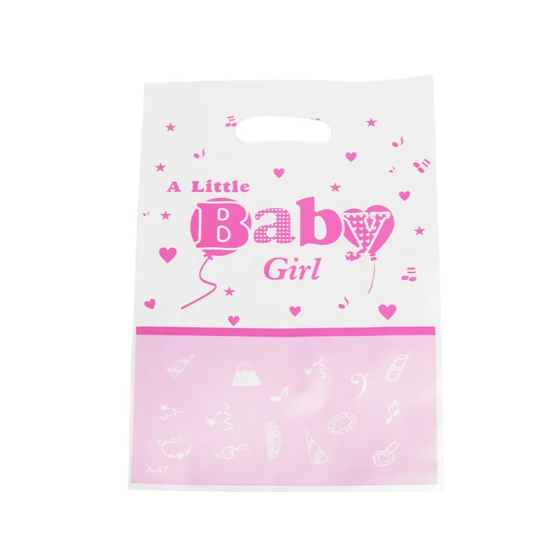 Baby Girls 10 шт./лот Подарочная сумка для пожарной машины для вечеринки в честь Дня рождения ребенка, пластиковая сумка для украшения детских конфет - Цвет: Baby Girls