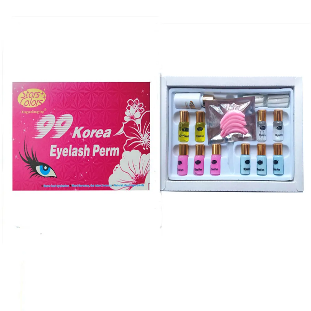 Набор для завивки ресниц сыворотка с стержнями клей инструменты