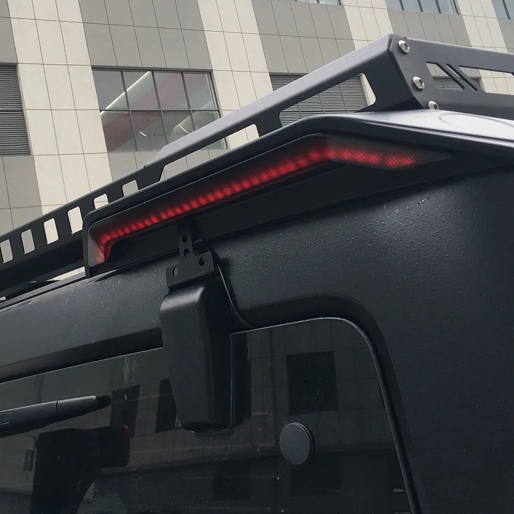 

Tailplane Spoiler Wing ABS with Turn Signal and Brake Light Tail Wing With Light Fit For Jeep Wrangler JK JL 2007-2021
