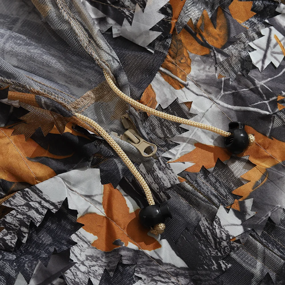 Охотничий костюм из дышащей бионической камуфляжной ткани с кленовыми листьями