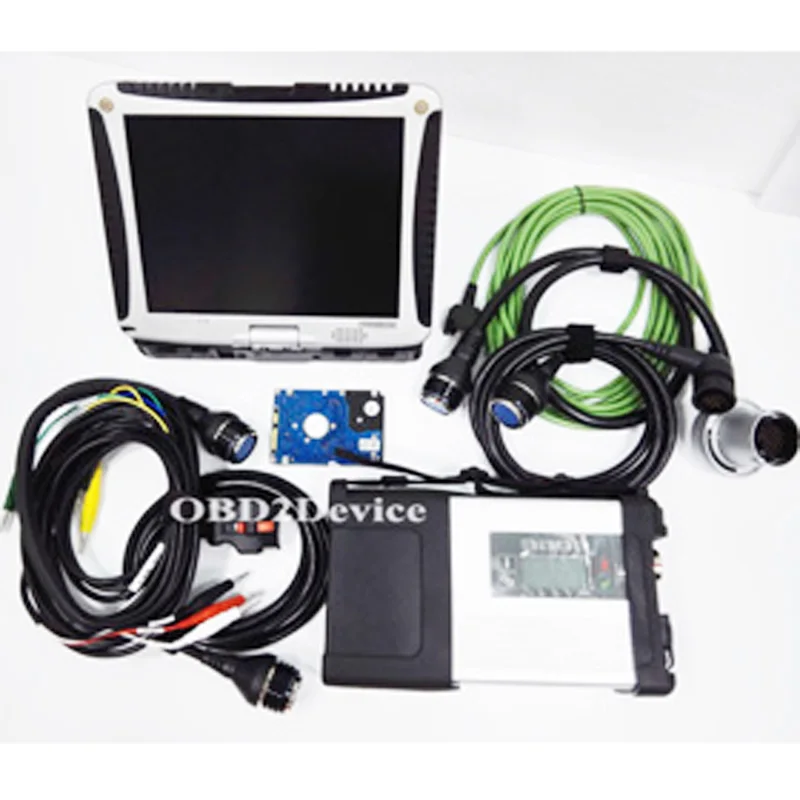 Лучшее Качество MB Star C5 SD Connect компактный 5 с CF19 ноутбука звезды C5 диагностики V2019.12 программное обеспечение для автомобиля грузовика