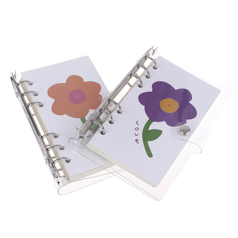 

1PC Kawaii A6 Diary Notebook Small Flower Hand Ledger Cute Lattice Agenda Binder