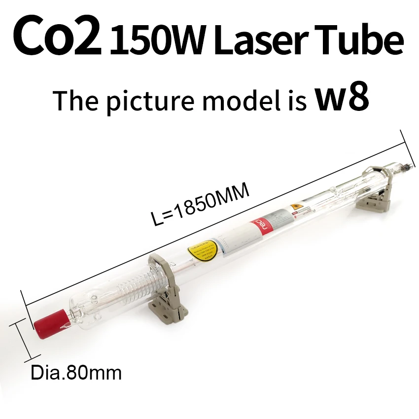 

Carbon Dioxide Laser Tube 150Watt (Peak 180W) for Laser Cutter